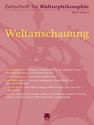 cover image of Weltanschauung